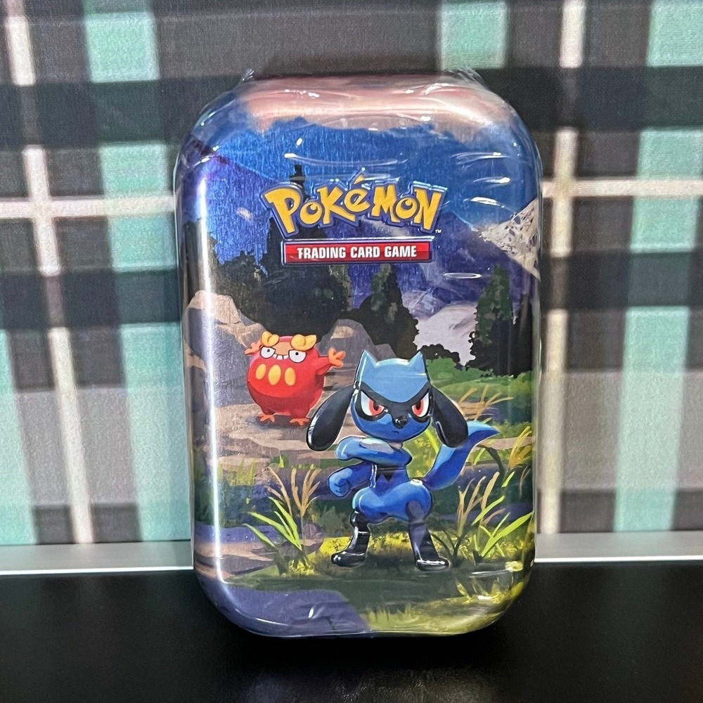 Pokemon TCG - ASCENDED HEROES-Mini Tin NEW/FACTORY SEALED - Riolu-Fast Ship!!